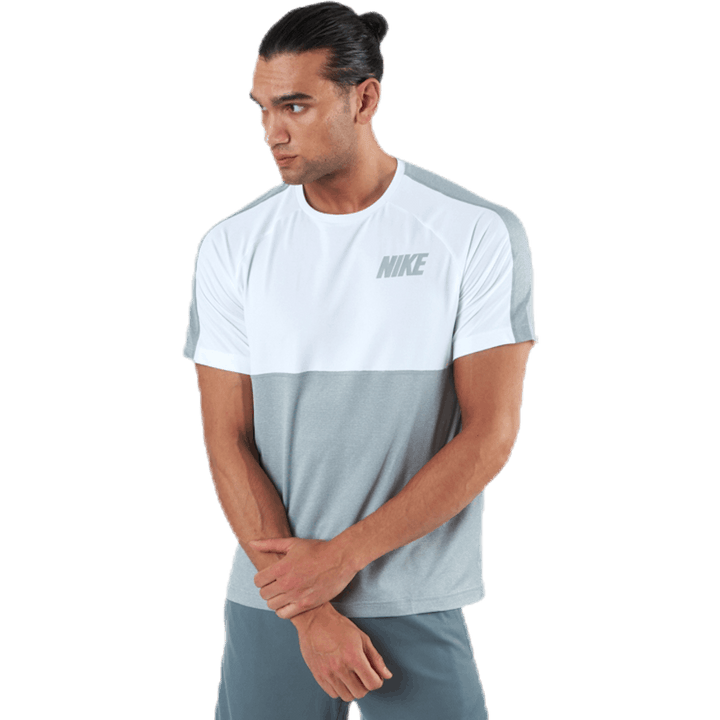 Haut Dri-FIT Hyper SS Blanc/Gris