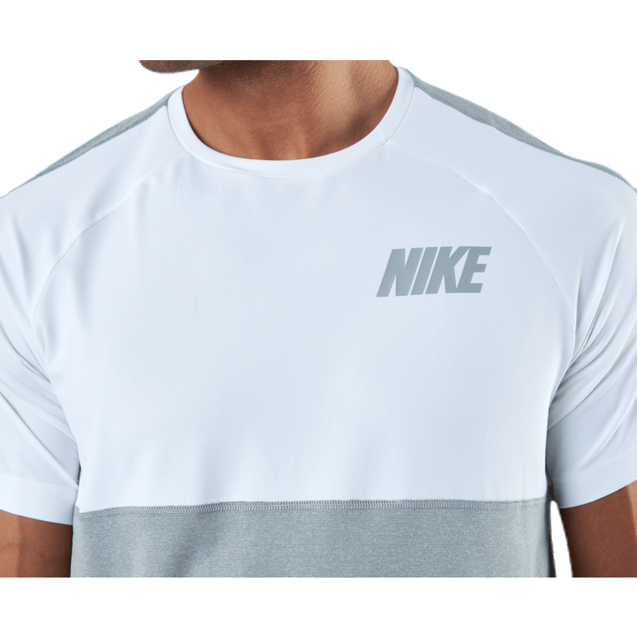 Haut Dri-FIT Hyper SS Blanc/Gris