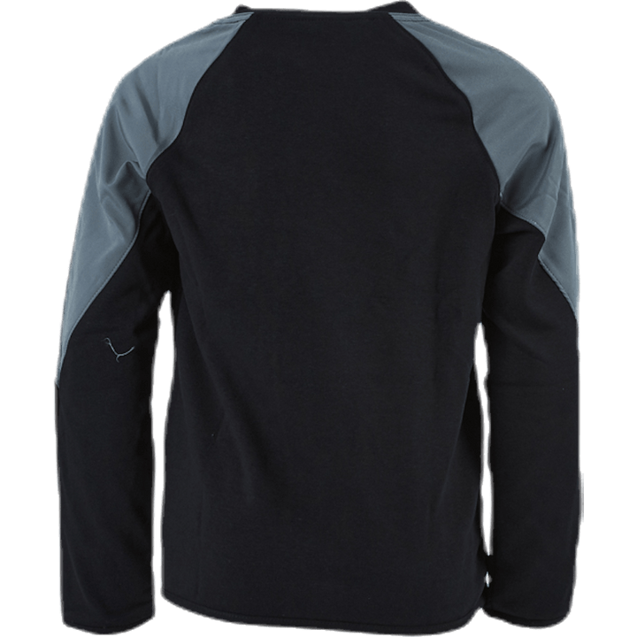 Mixed Material Crew Junior Black/Grey