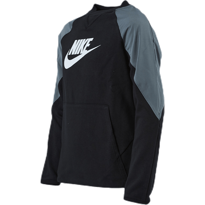 Mixed Material Crew Junior Black/Grey
