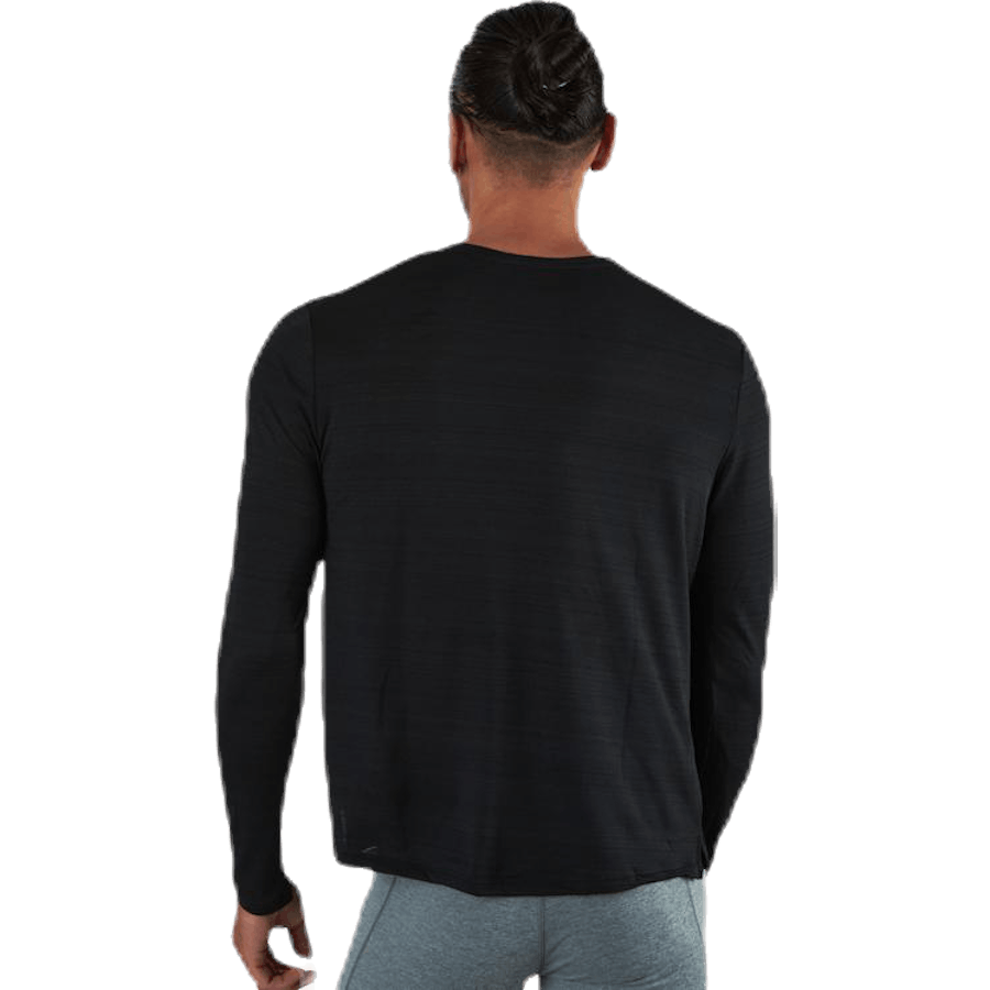 Dri-FIT Miler Top LS Negro/Plata