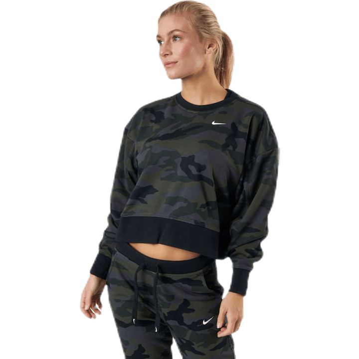 Naiste Dri-Fit Get Fit Treening Crew Thunder Grey/White (Thunder Grey/White)
