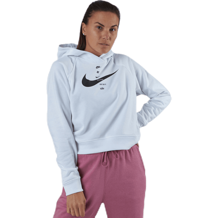 Nsw Swsh Hoodie Flc Bb valge/must
