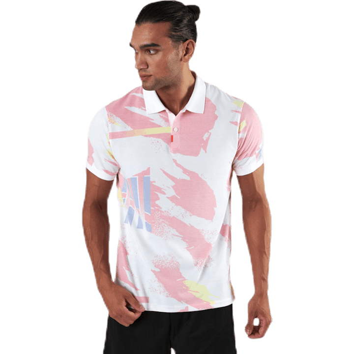 Challenge Court Polo White/Red