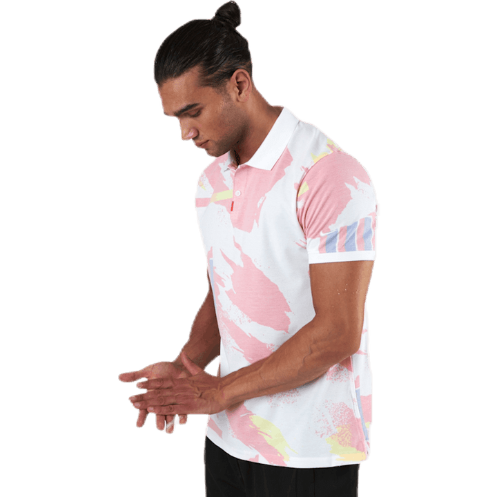 Challenge Court Polo White/Red