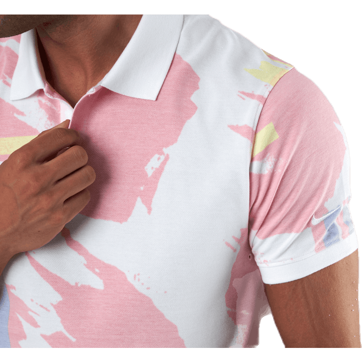 Challenge Court Polo White/Red