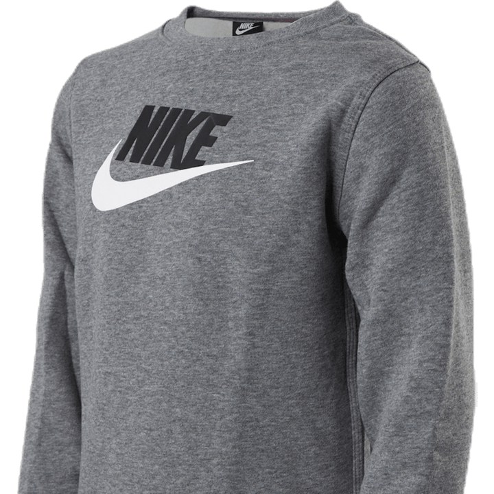 Sportswear Club Fleece Big Kids' (Boys') Crew CARBON HEATHER