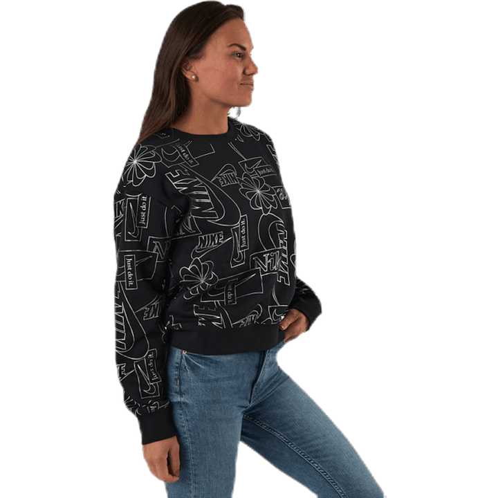 Nsw Icon Clash Flc Aop Top  Black