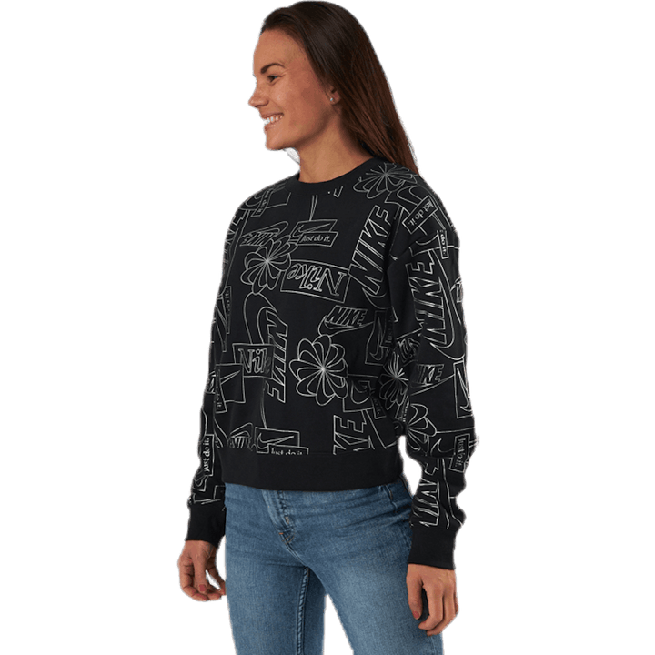 Nsw Icon Clash Flc Aop Top  Black