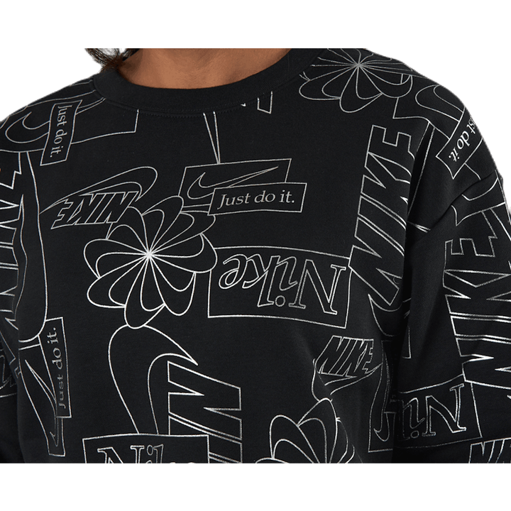 Nsw Icon Clash Flc Aop Top  Black