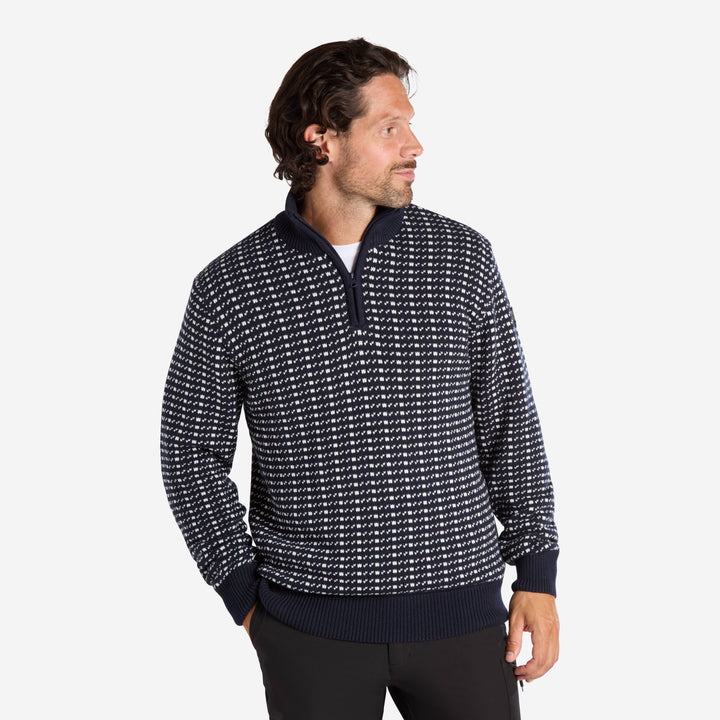 Prescott Sweater Dark Navy Knit