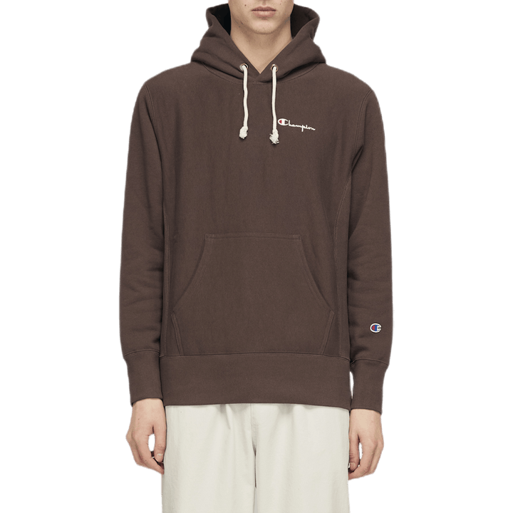Malá mikina s kapucňou Script Brown
