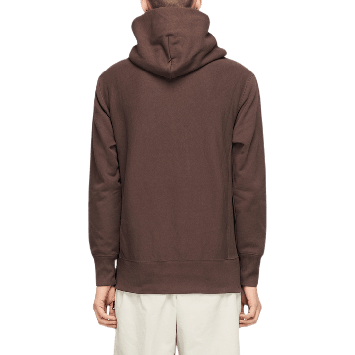 Malá mikina s kapucňou Script Brown