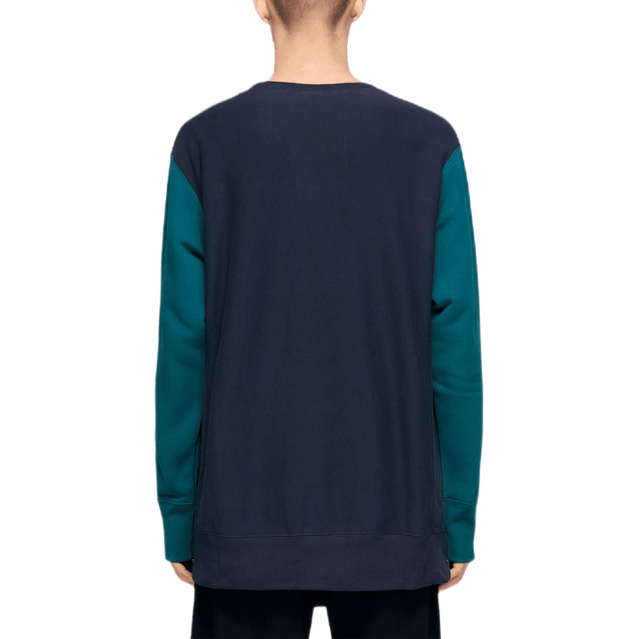 Sweat-shirt ras du cou à blocs de couleurs multicolore