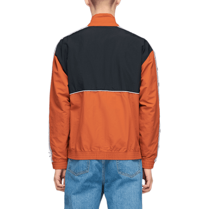 Top con zip intera arancione