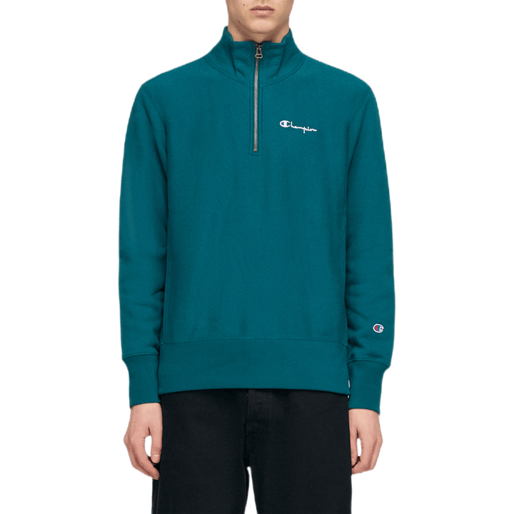 Malá mikina Script Half Zip Sweatshi Green