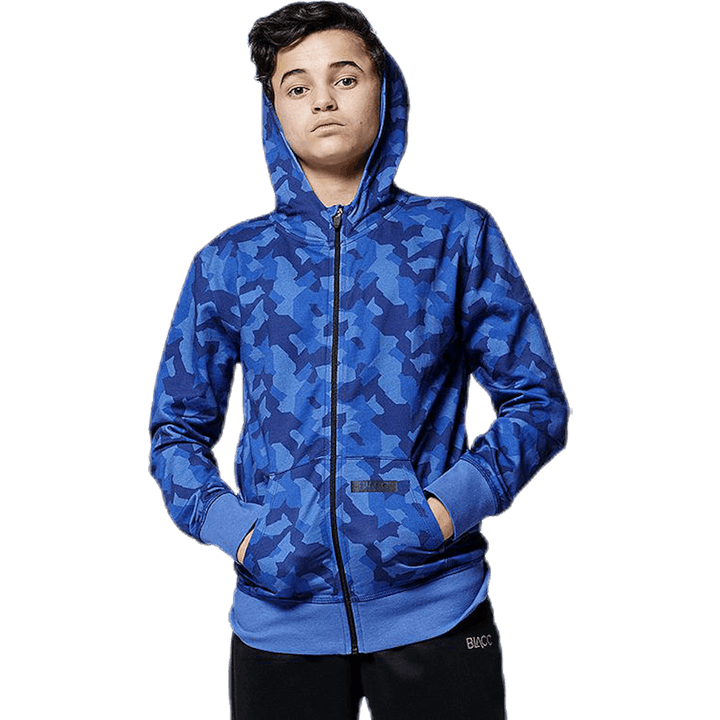 Junior James Camo Zip mustriline/sinine