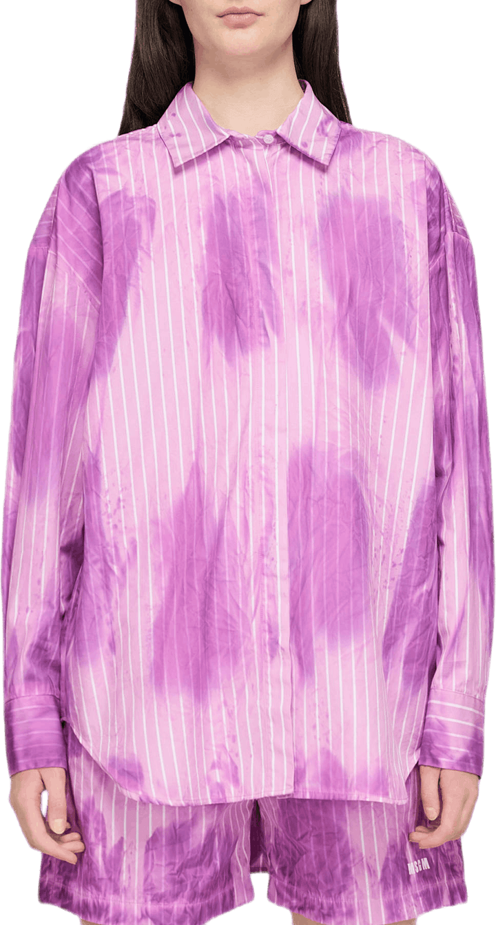 Tie Dye Oversize Shirt Pink