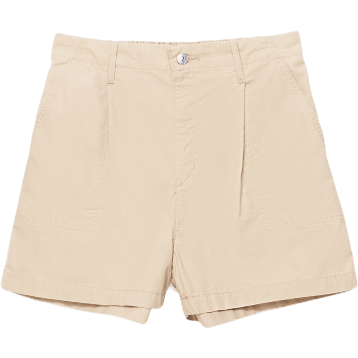 Pleated Utility Short Khaki