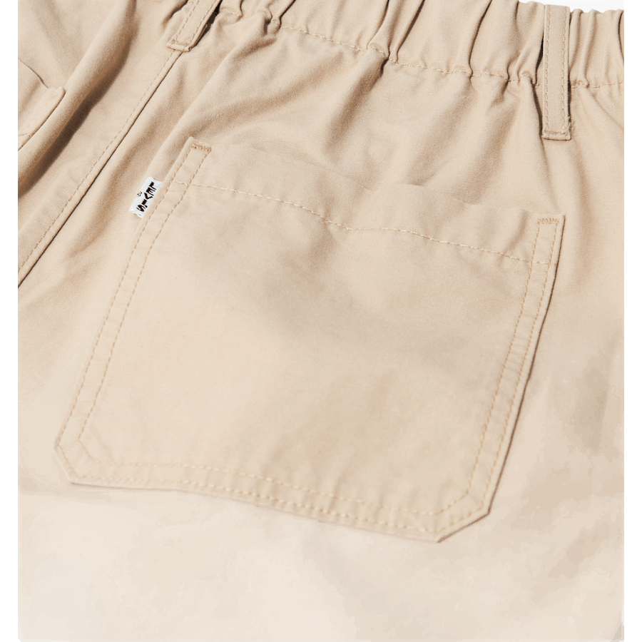 Pleated Utility Short Khaki
