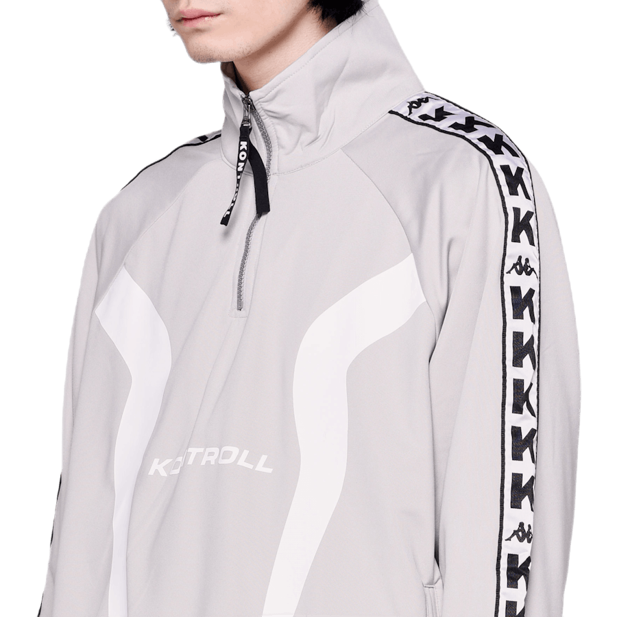 Half Zip Banda Jacket Gray