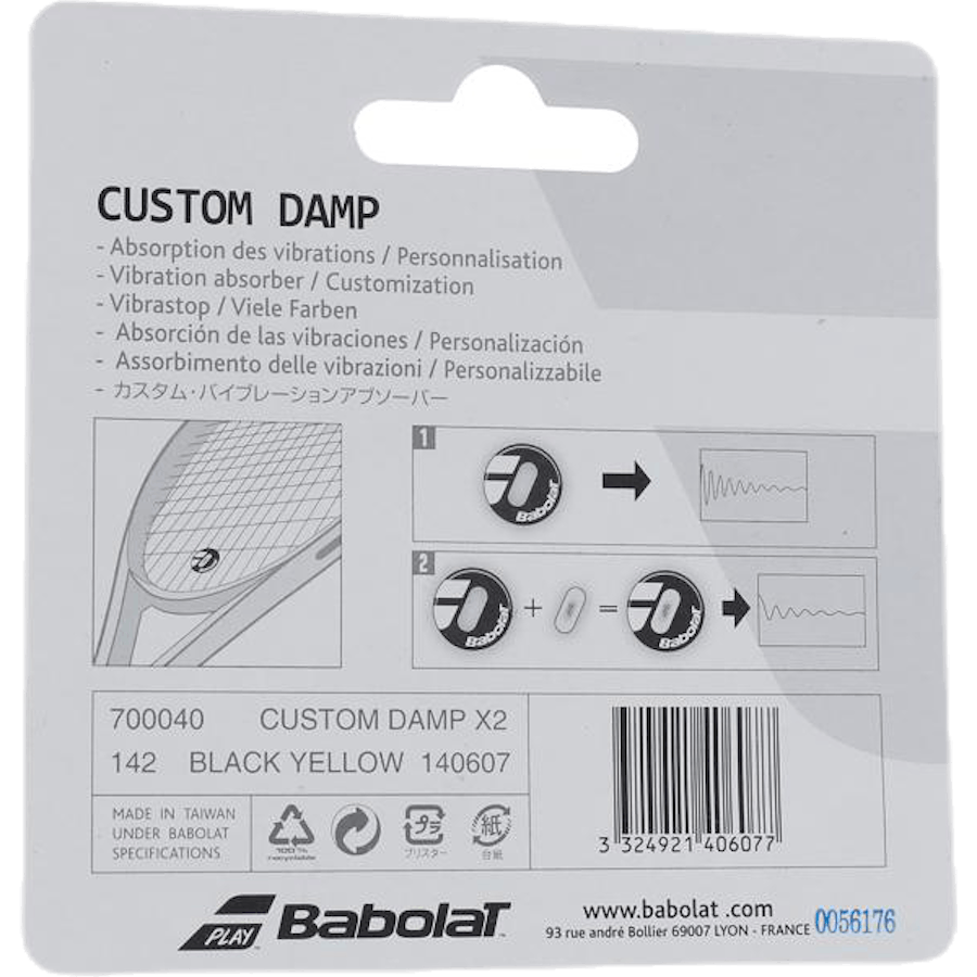 Custom Damp 2-Pack nero/giallo