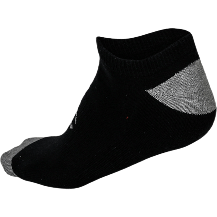 No Show Socks x 3 White/Black/Grey