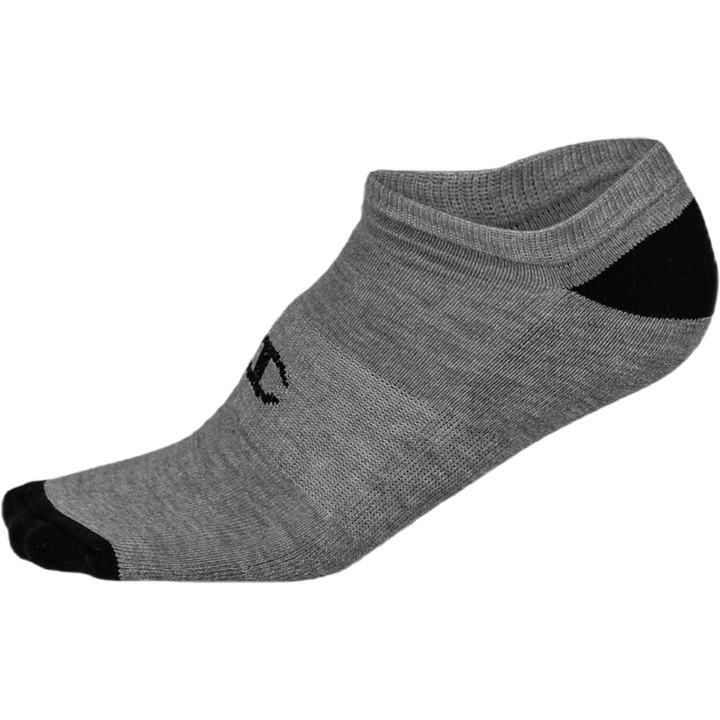 No Show Socks x 3 White/Black/Grey