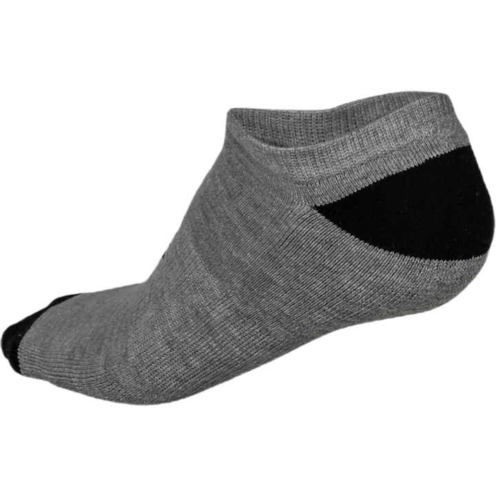 No Show Socks x 3 White/Black/Grey