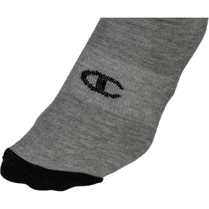 No Show Socks x 3 White/Black/Grey