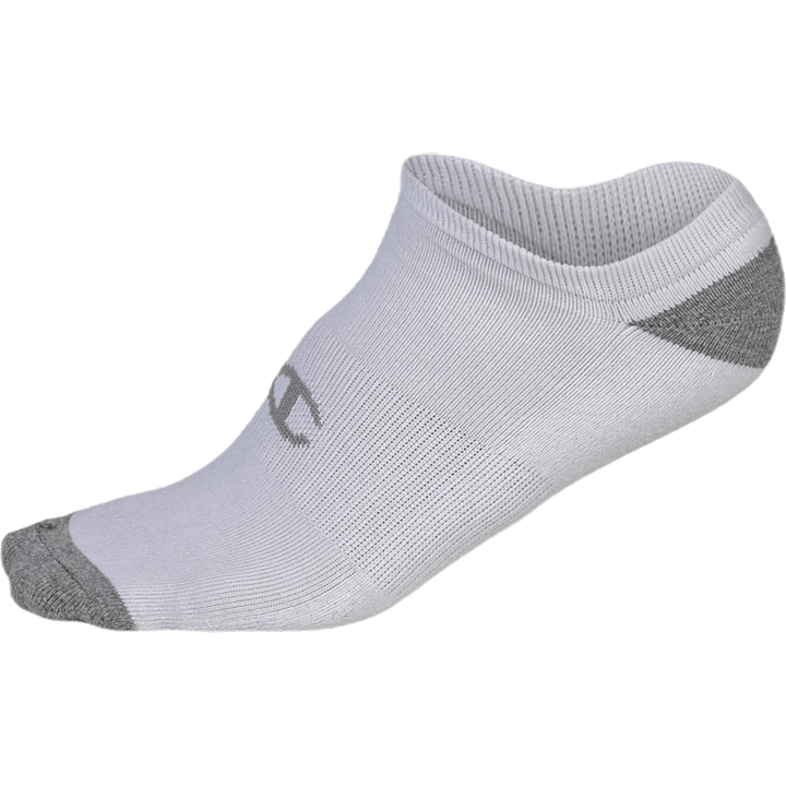 No Show Socks x 3 White/Black/Grey