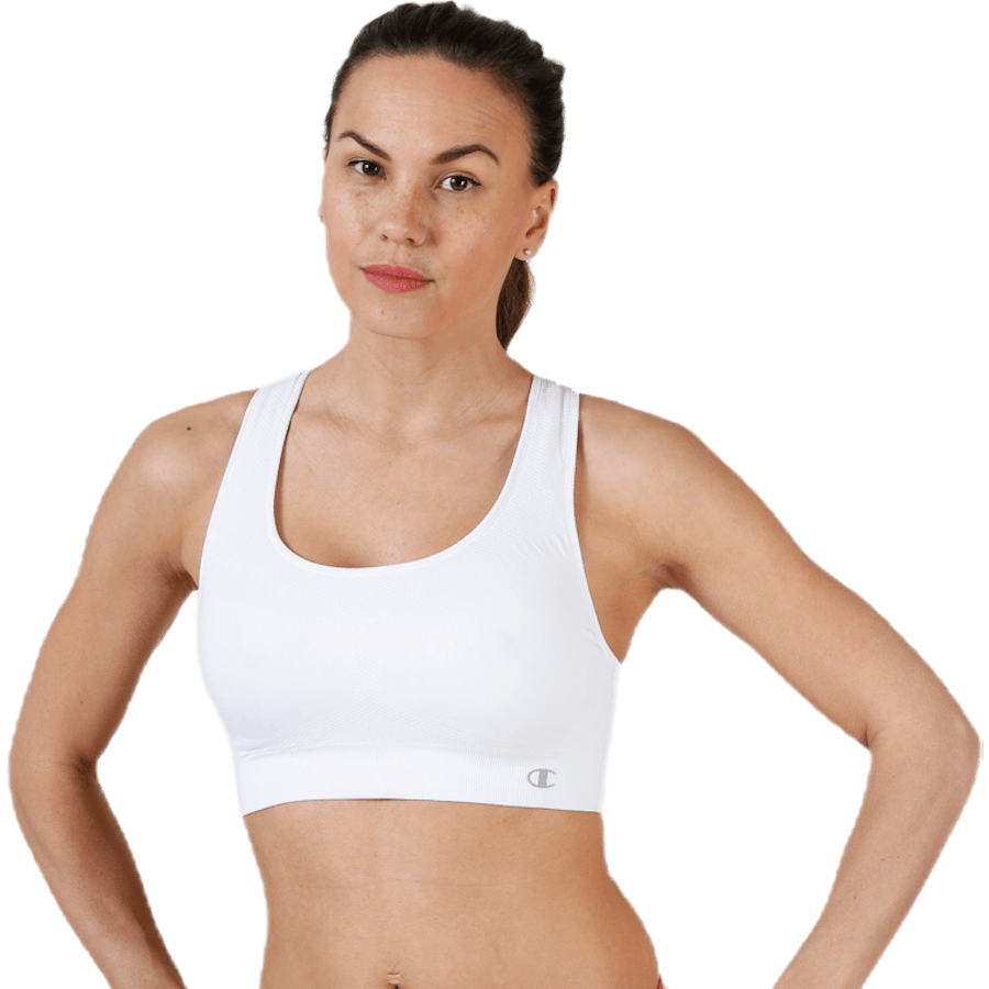 Seamless Sports Bra White