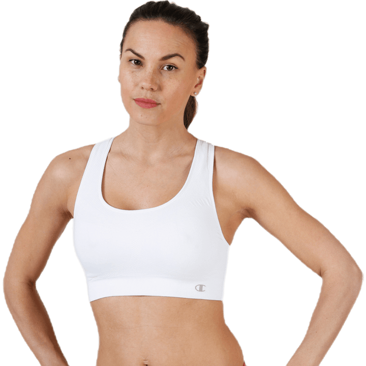 Seamless Sports Bra White