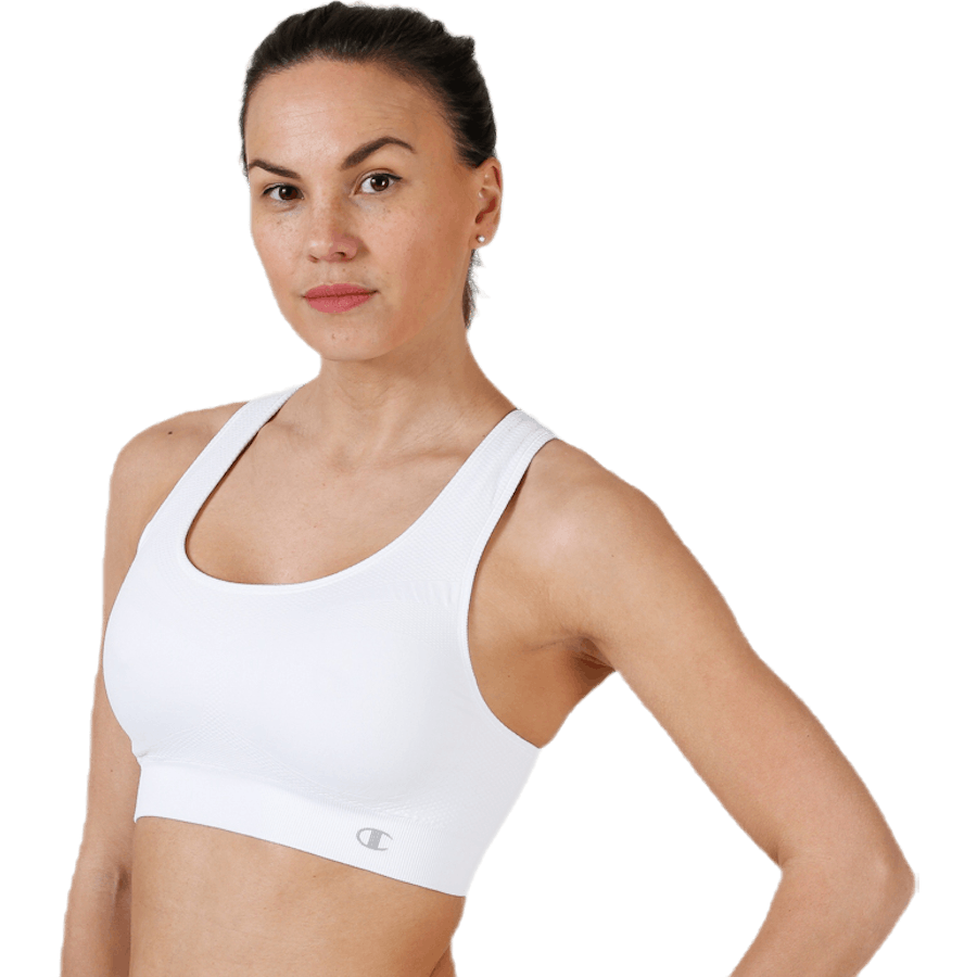 Seamless Sports Bra White