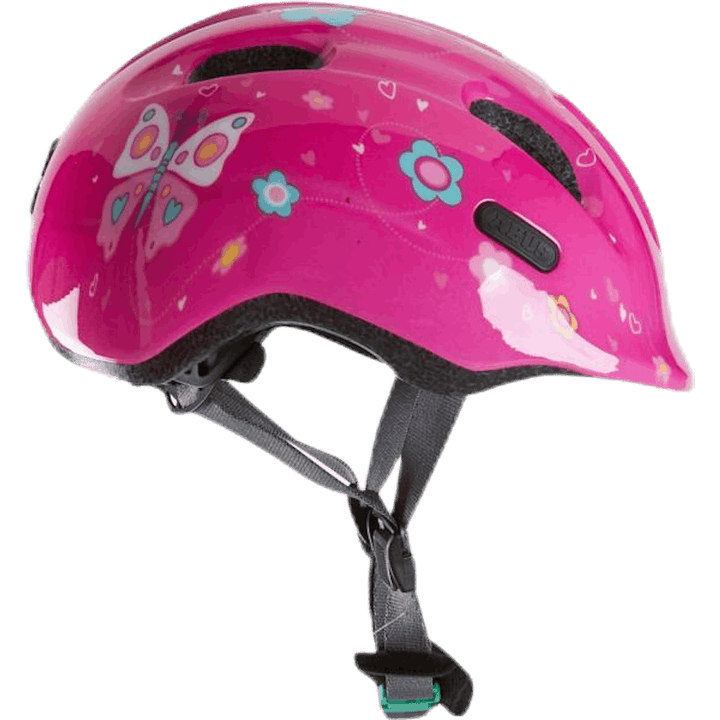 Hjälm Smiley 2.0 m/grönt spänne Pink
