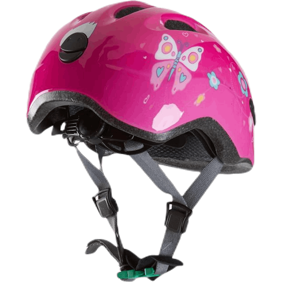Hjälm Smiley 2.0 m/grönt spänne Pink