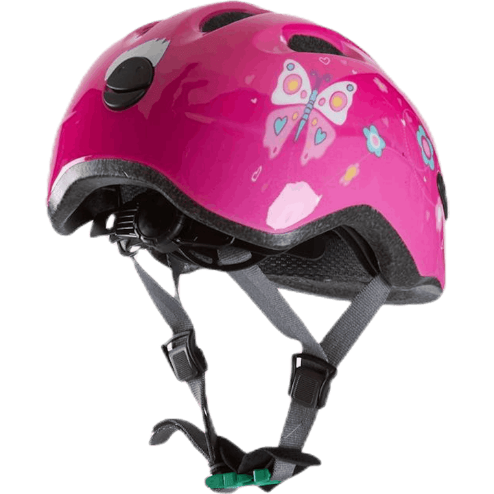Hjälm Smiley 2.0 m/grönt spänne Pink