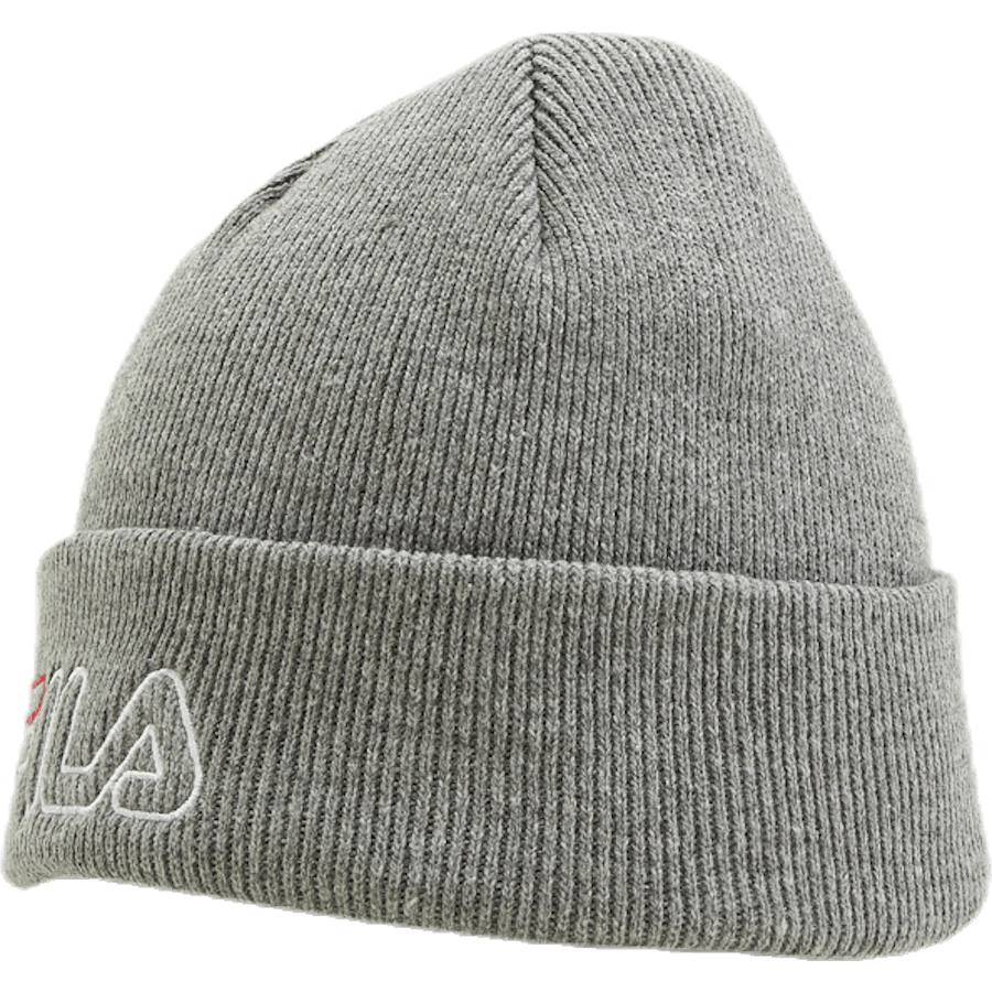 Beanie Leniar Outline Logo Grey