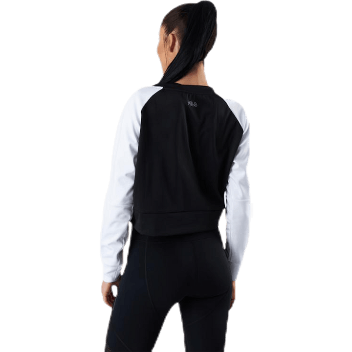 Ahuva Cropped Longsleeve Shirt Pink/Black