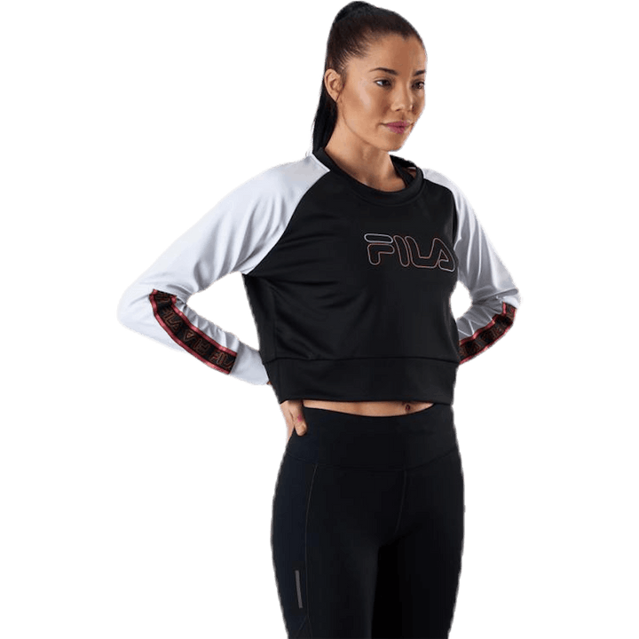 Ahuva Cropped Longsleeve Shirt Pink/Black