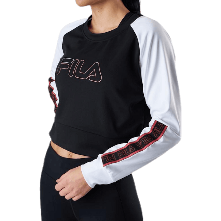 Ahuva Cropped Longsleeve Shirt Pink/Black