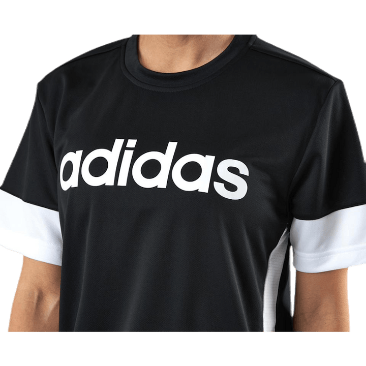 D2M Colour Block Tee Weiß/Schwarz