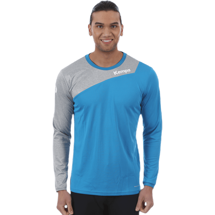 Core 2.0 manica lunga blu/grigio