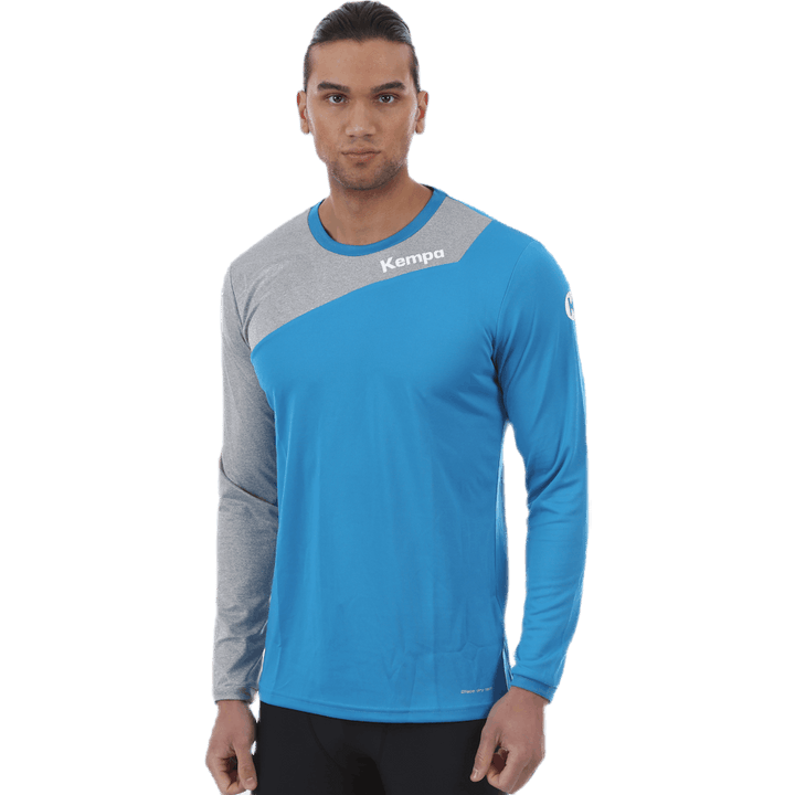 Core 2.0 manica lunga blu/grigio