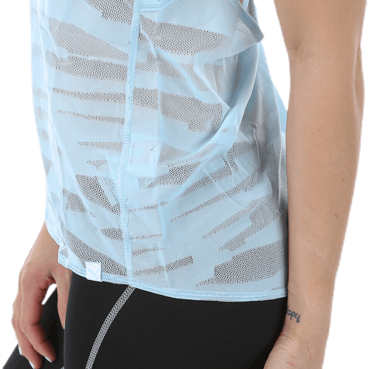 Mesh It Up Layer Tank Blue/Patterned