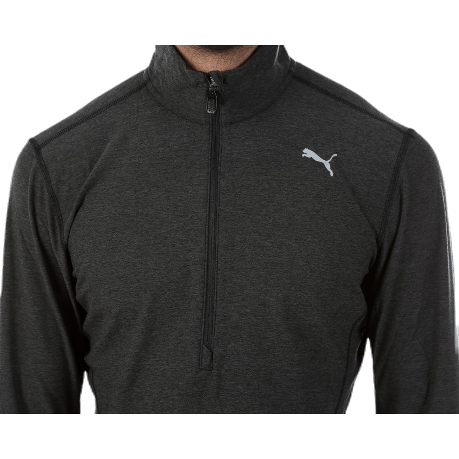 1/2 Zip Heather Top Grey