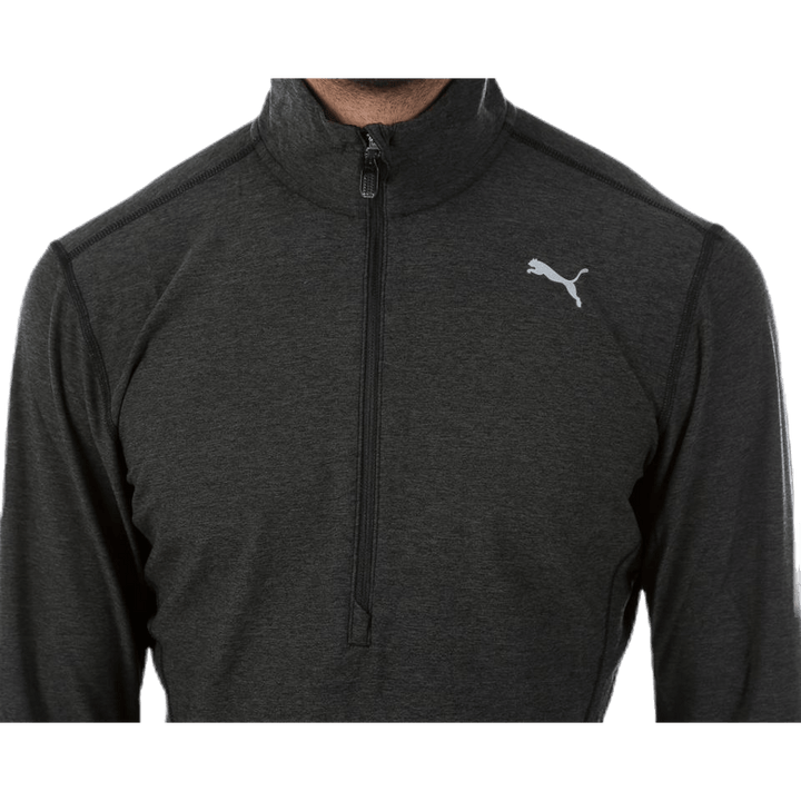 1/2 Zip Heather Top Grey