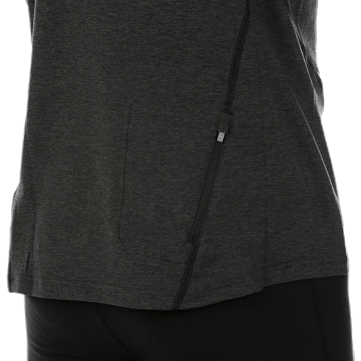 1/2 Zip Heather Top Grey