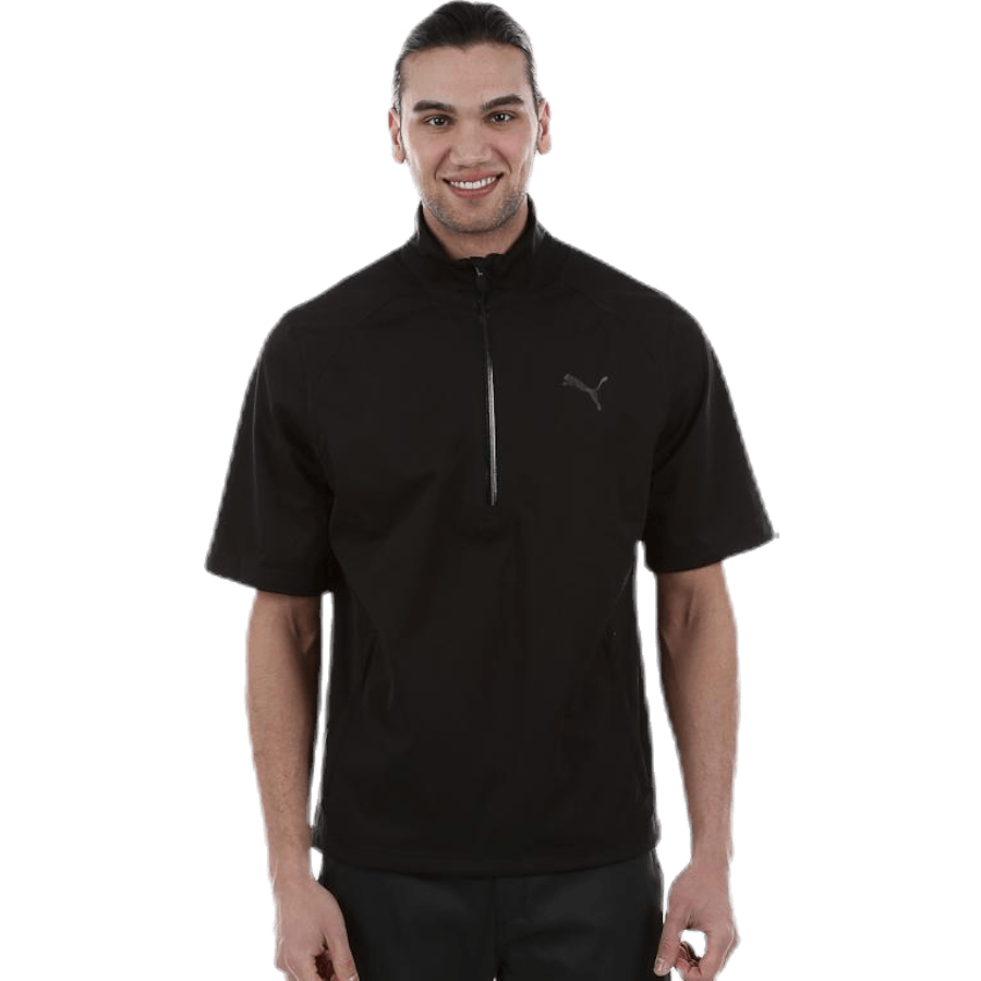 Short Sleeve Rain Popover Black