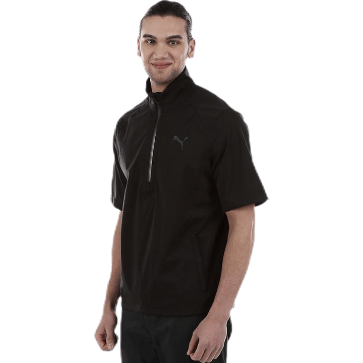 Short Sleeve Rain Popover Black